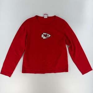 0836 XL Women’s NFL For Her Kansas City Chiefs Long Sleeve Graphic T-Shirt